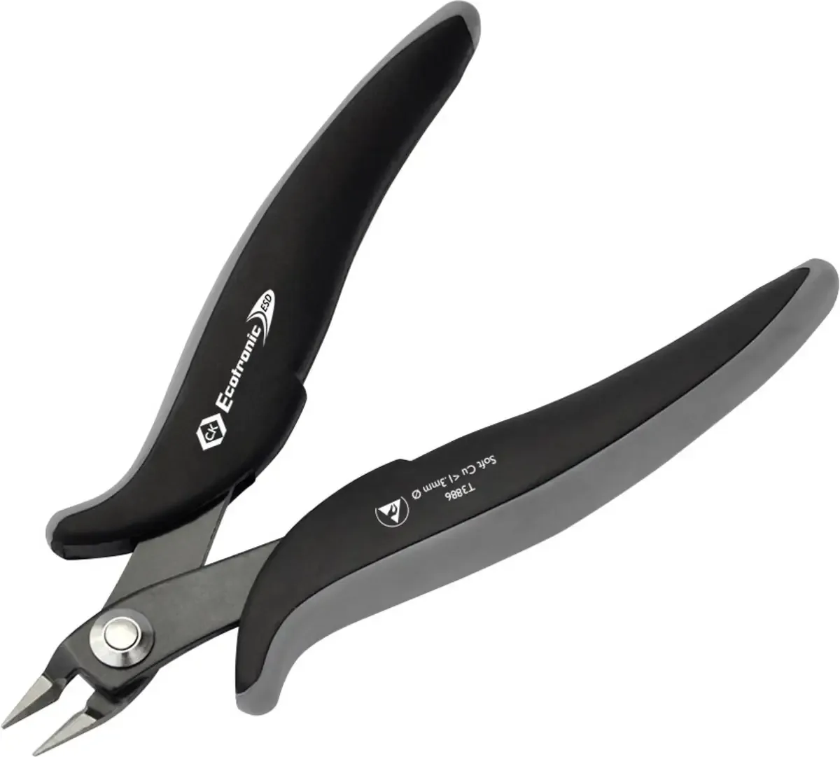 Ecotronic T3886 ESD Tång för kretskort utan facett 139 mm de C.K – image du produit