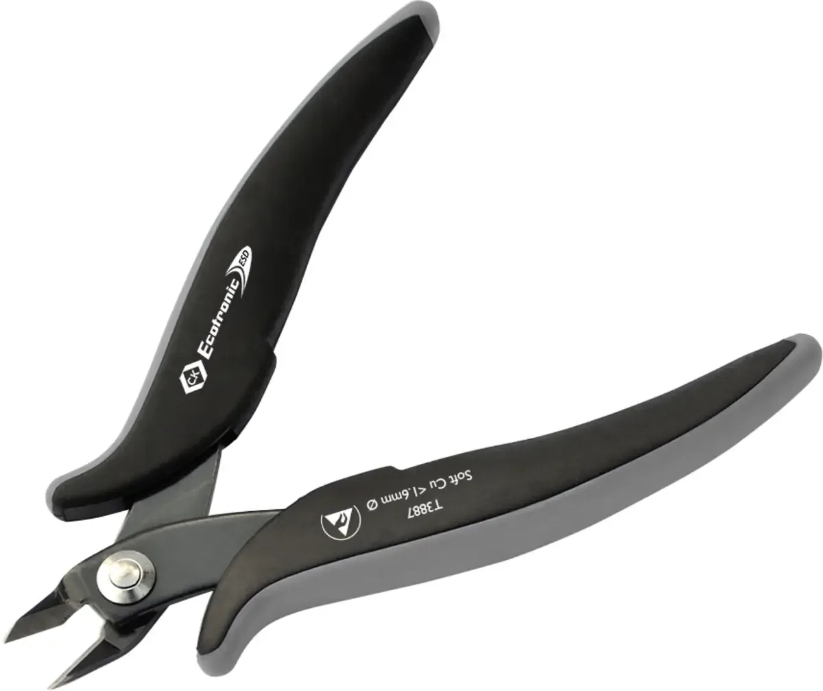 Ecotronic T3887 ESD Tång för kretskort utan facett 136 mm by C.K – product image