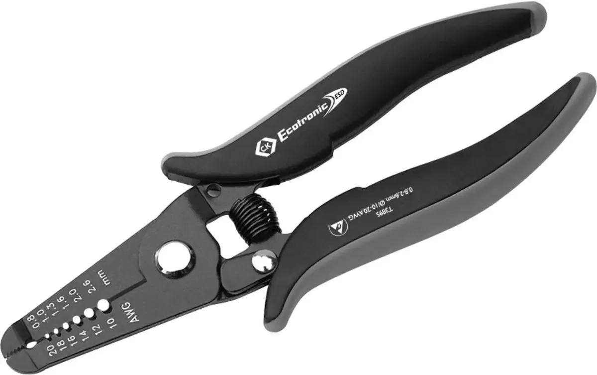 Ecotronic T3895 Striptang ESD Incl. kabelsnijder 8 AWG (max) 0.8 tot 2.6 mm Geschikt voor merk C.k by C.K – product image