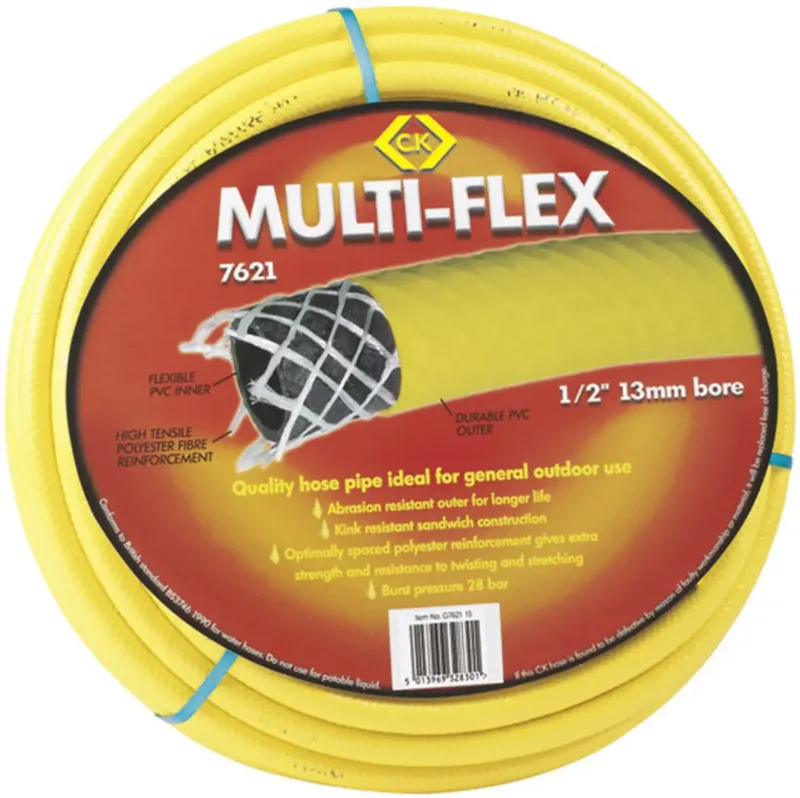 G762150 Tuyau darrosage Ø intérieur du tuyau=13 mm 50 m 1/2 pouce 1 pc(s) jaune de C.K – image du produit