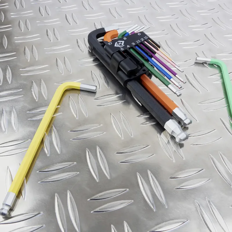 Inbussleutelset Sleutelbreedte (metrisch): 1.5 mm, 2 mm, 2.5 mm, 3 mm, 4 mm, 5 mm, 6 mm, 8 mm, 10 mm de C.K, Kleurloos – image du produit 2 sur 2