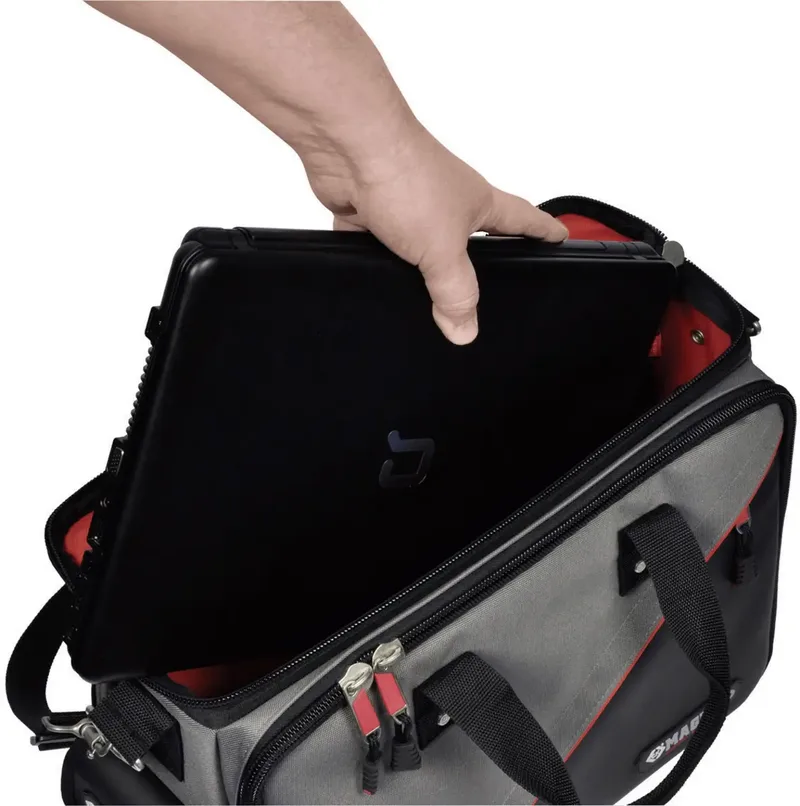 Magma MA2630 MA2630 Gereedschapstas (zonder inhoud) Technicus (b x h x d) 460 x 330 x 210 mm van C.K, Zwart, Rood, Grijs – productafbeelding 2 van 3