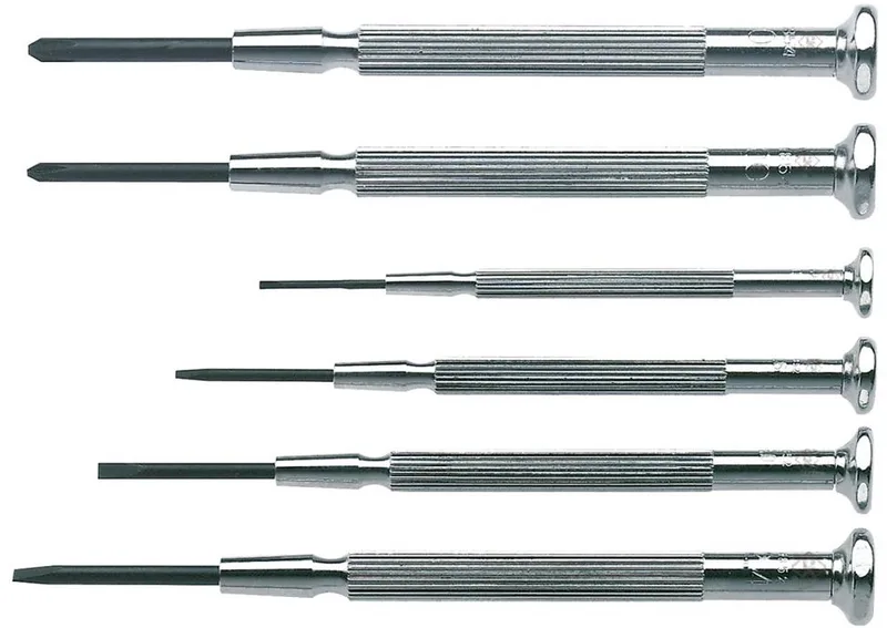 Schroevendraaierset Elektronica en fijnmechanica 6-delig Plat, Kruiskop Phillips by C.K, Kleurloos – product image