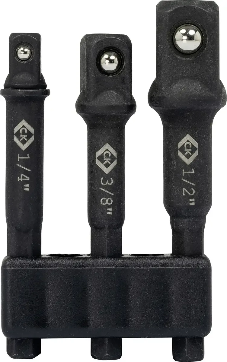 Steckschlüssel-Adapter-Set zöllig 1/2, 3/8, 1/4 T4571 by C.K – product image 1 of 2