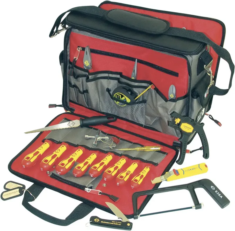 T1630 FKIT Elektriker Werkzeugtasche bestückt 18teilig de C.K – image du produit