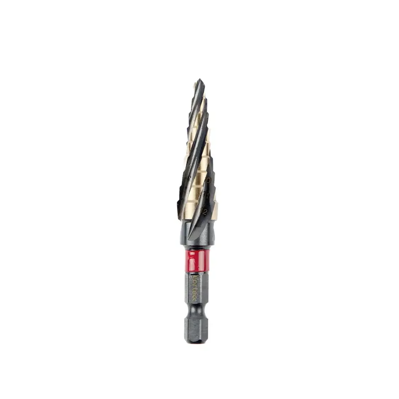 T3016 4-12 HSSE-Co 5 Stufenbohrer 4 mm, 5 mm, 6 mm, 7 mm, 8 mm, 9 mm, 10 mm, 11 mm, 12 mm DIN 1412 C 1/4 (6.3 mm) 1 St. von C.K – Produktbild