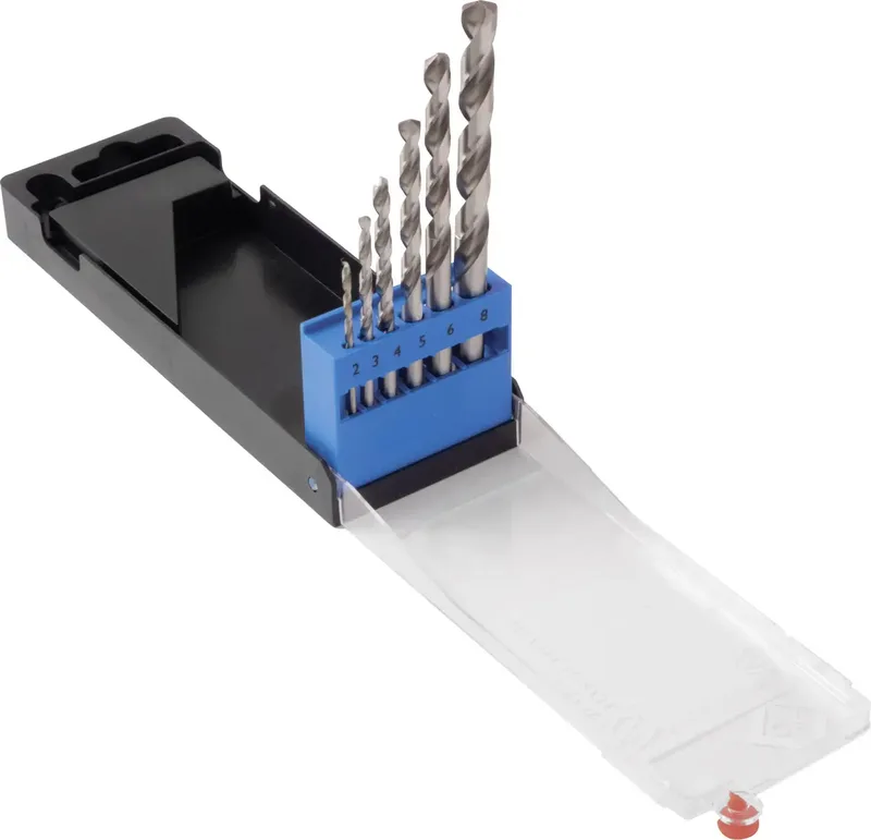 T3101 HSS Metall-Spiralbohrer-Set 6teilig 2 mm, 3 mm, 4 mm, 5 mm, 6 mm, 8 mm DIN 338 Zylinderschaft 1 Set de C.K – image du produit