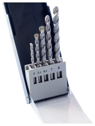 T3111A Stahl Bohrer-Set 4 mm, 5.5 mm, 6.5 mm, 7 mm, 8 mm SDS-Plus 5 St. von C.K – Produktbild 2 von 2