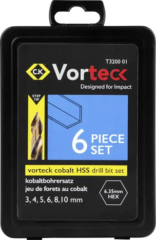 T3200 01 HSSE-Co 5 Multifunctionele boorset 3 mm, 4 mm, 5 mm, 6 mm, 8 mm, 10 mm SDS-Plus 1 stuk(s) von C.K – Produktbild 1 von 2