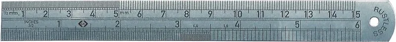 T3530 06 Duimstok 0.15 m RVS by C.K, Kleurloos – product image