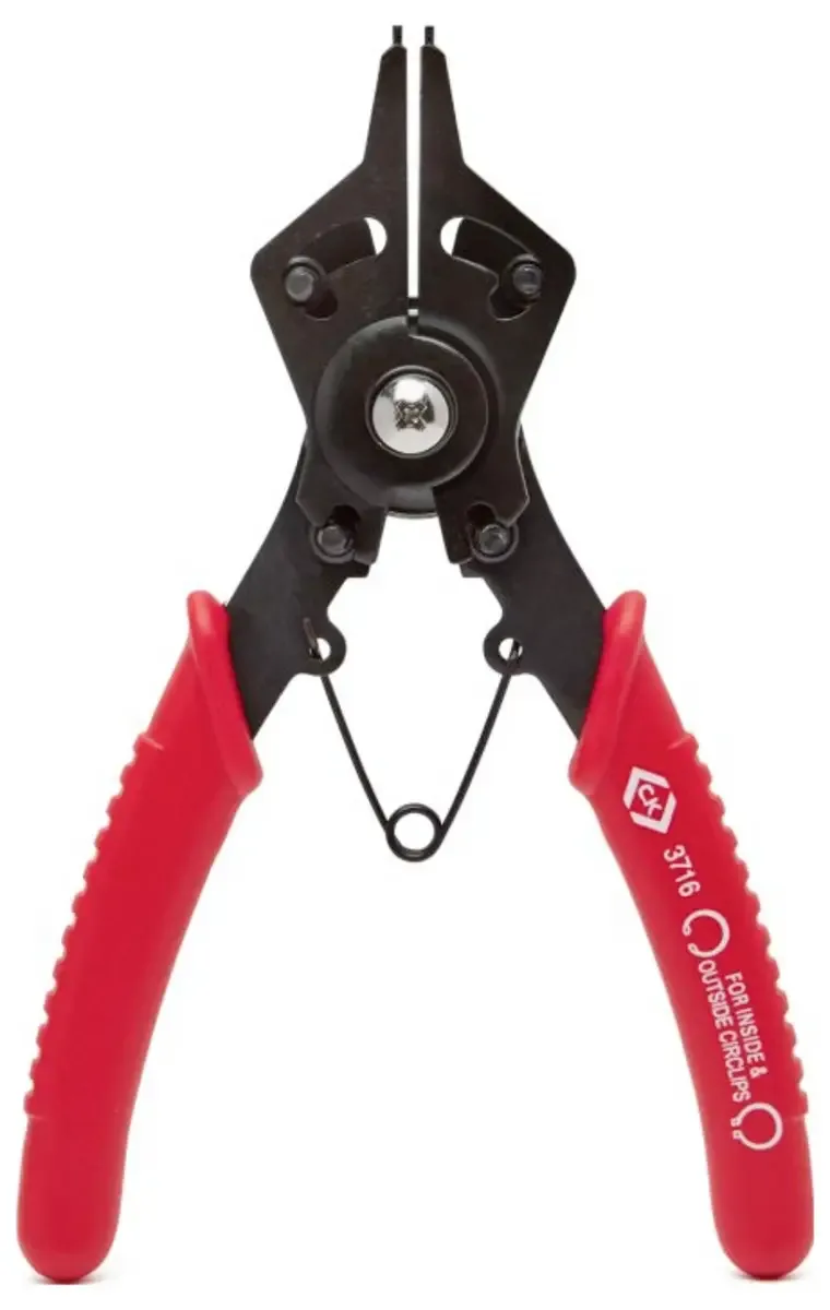 T3716 Precisie-borgveertang Geschikt voor borgringen Binnen- en buitenringen 12-22 mm 12-22 mm Puntvorm Recht de C.K, Kleurloos – image du produit 2 sur 2