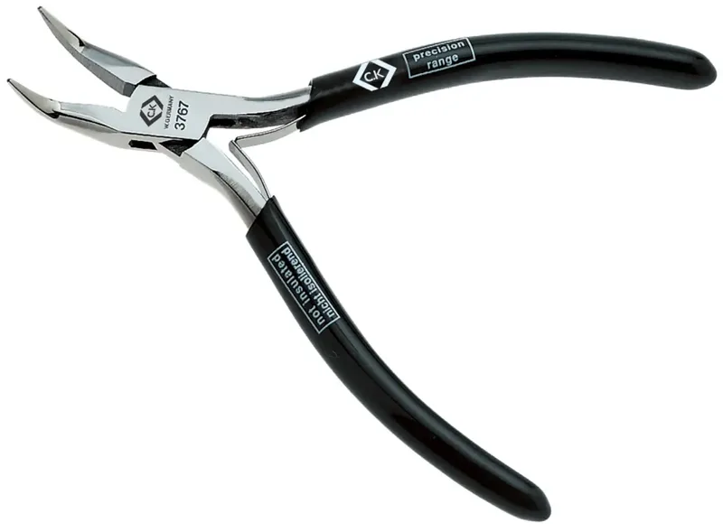 T3767 Elektrotechnik und Feinwerktechnik Spitzzange 45° gebogen 130 mm by C.K – product image