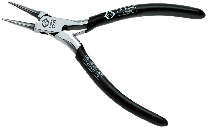 T3771 Elektrotechnik und Feinwerktechnik Rundzange Gerade Carbonstahl 120 mm de C.K – image du produit