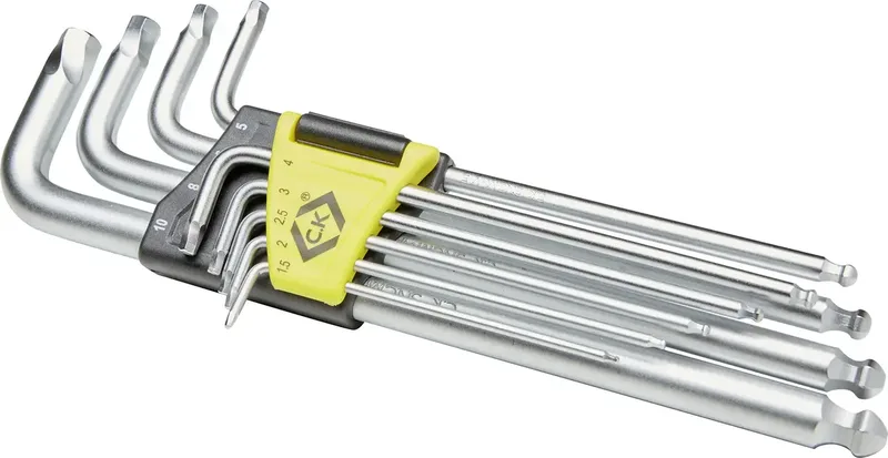 T4440M Haakse schroevendraaierset 1.5 mm, 2 mm, 2.5 mm, 3 mm, 4 mm, 5 mm, 6 mm, 8 mm, 10 mm 9-delig von C.K – Produktbild 1 von 2