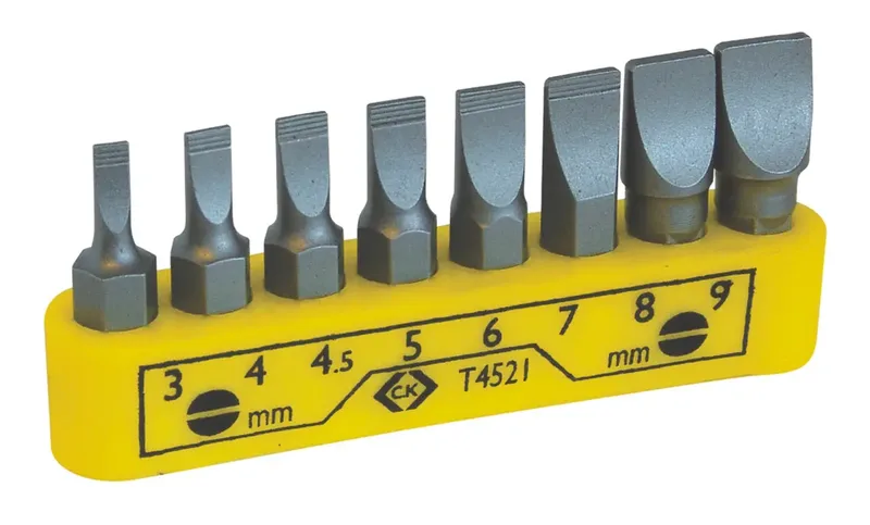 T4521 Bit-Set 8teilig Schlitz van C.K – productafbeelding