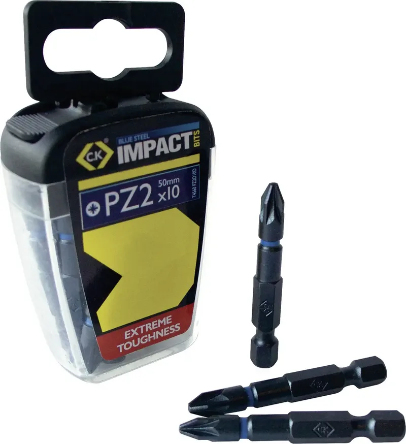 T4560 PZ2LD10 Bit-Set 10teilig Kreuzschlitz Pozidriv Torsion Control Technologie by C.K – product image