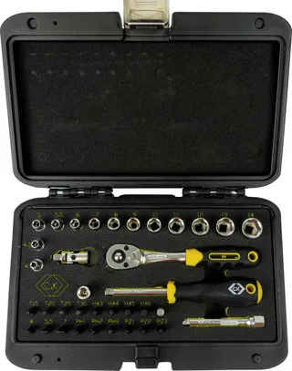 T4660 Steckschlüssel-Bit-Einsatz-Set metrisch 1/4 36teilig T4660 by C.K – product image 2 of 2