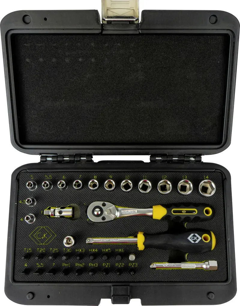 T4660 Steckschlüssel-Bit-Einsatz-Set metrisch 1/4 36teilig T4660 by C.K – product image 2 of 2
