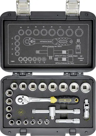 T4661 T4661 Dopsleutelset Metrisch 3/8 23-delig by C.K, Kleurloos – product image 2 of 2