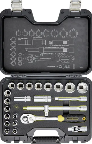 T4662 Steckschlüsselsatz metrisch 1/2 24teilig T4662 de C.K – image du produit 2 sur 2