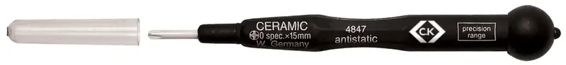 T4847 0 Elektrotechnik und Feinwerktechnik Kreuzschlitz-Schraubendreher PH 0 Klingenlänge: 15 mm by C.K – product image