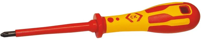 T49143-1 VDE Kruiskop schroevendraaier PZ 1 Koplengte: 80 mm DIN ISO 8764, DIN EN 60900 von C.K, Kleurloos – Produktbild