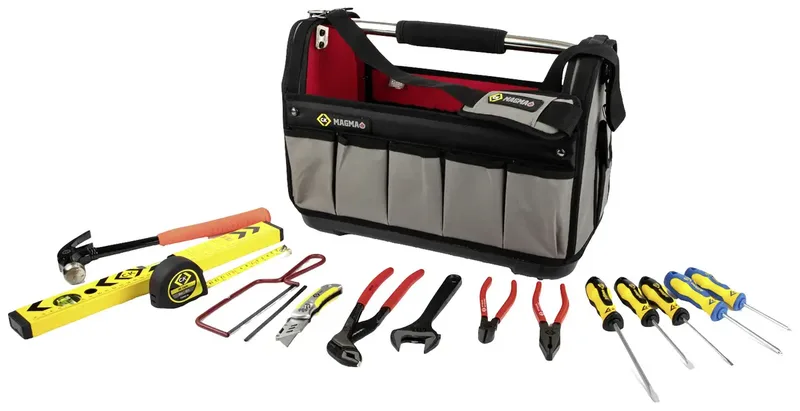 T5971 Werkzeugset Handwerker in Tasche 15teilig von C.K – Produktbild