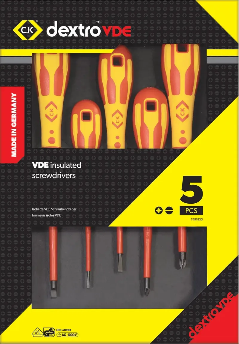VDE Schraubendreher-Set 5teilig fra C.K – produktbillede 2 af 2
