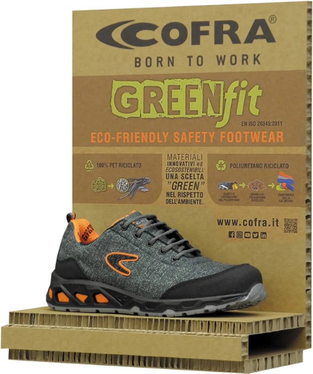 Green-Fit Rainproof S3 - Grijs/Rood van Cofra, Grijs, Rood, 44 – productafbeelding