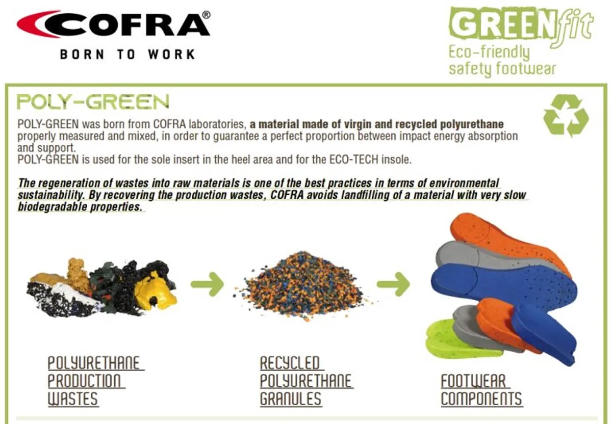 Green Fit Rainproof S3 Werkschoenen Grijs rood van Cofra, Grijs, 45 – productafbeelding