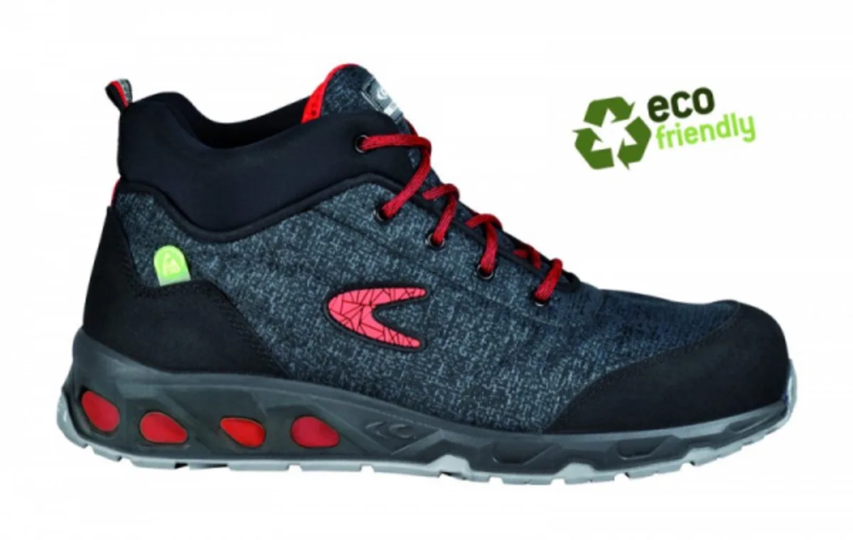 Green-Fit Thunder High S3 - Grijs/Rood van Cofra, Grijs, Rood, 47 – productafbeelding