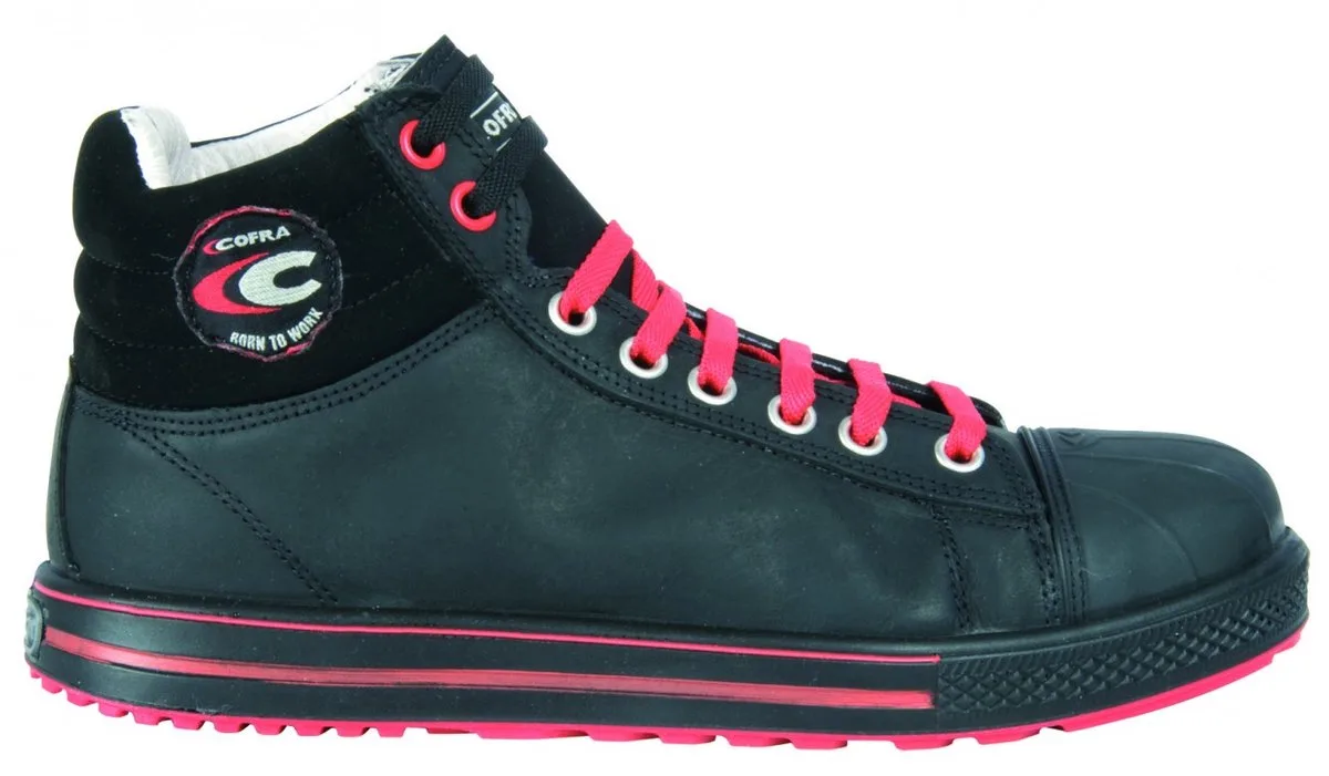 Hoge Veiligheidsschoen Steal S3 - Zwart/Rood de Cofra, Noir, Rouge, 45 – image du produit