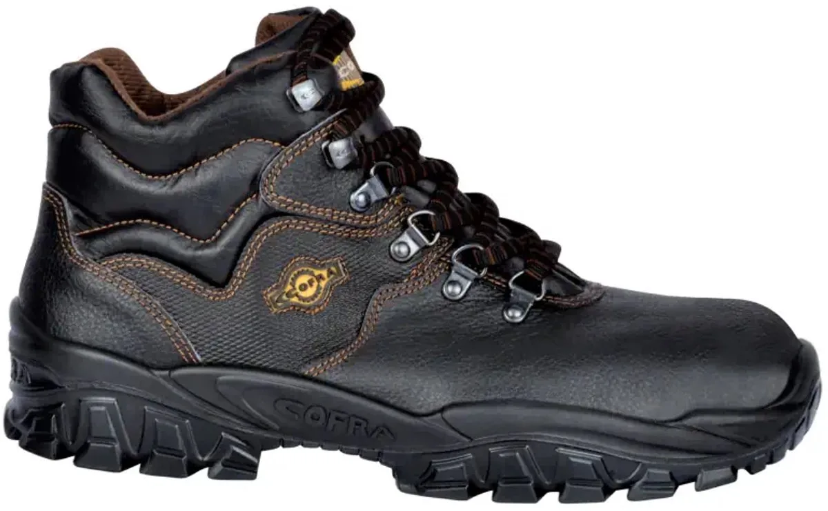 New Reno Hoog S3 + KN Werkschoenen Veiligheidsschoenen Halfhoog de Cofra, Noir, 37 – image du produit