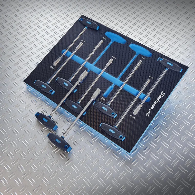 Datona® 9-delige doppenset met T-greep in PRO softmodule by Datona, Black – product image