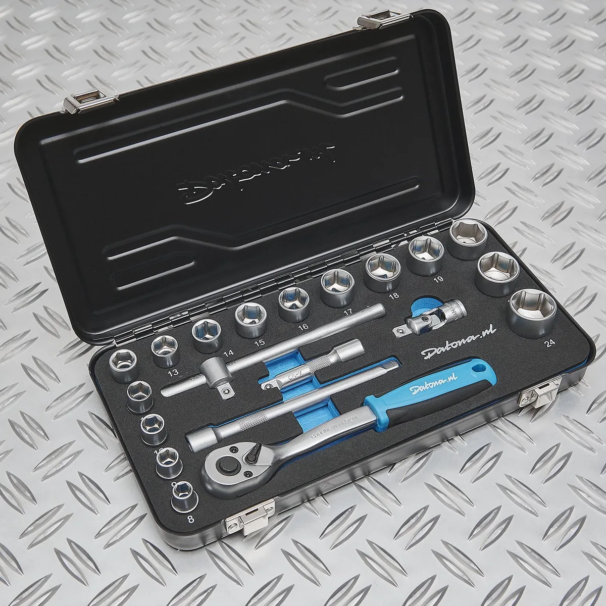 Dopsleutelset Datona 8 t/m 24mm met 3/8 ratel von Datona – Produktbild