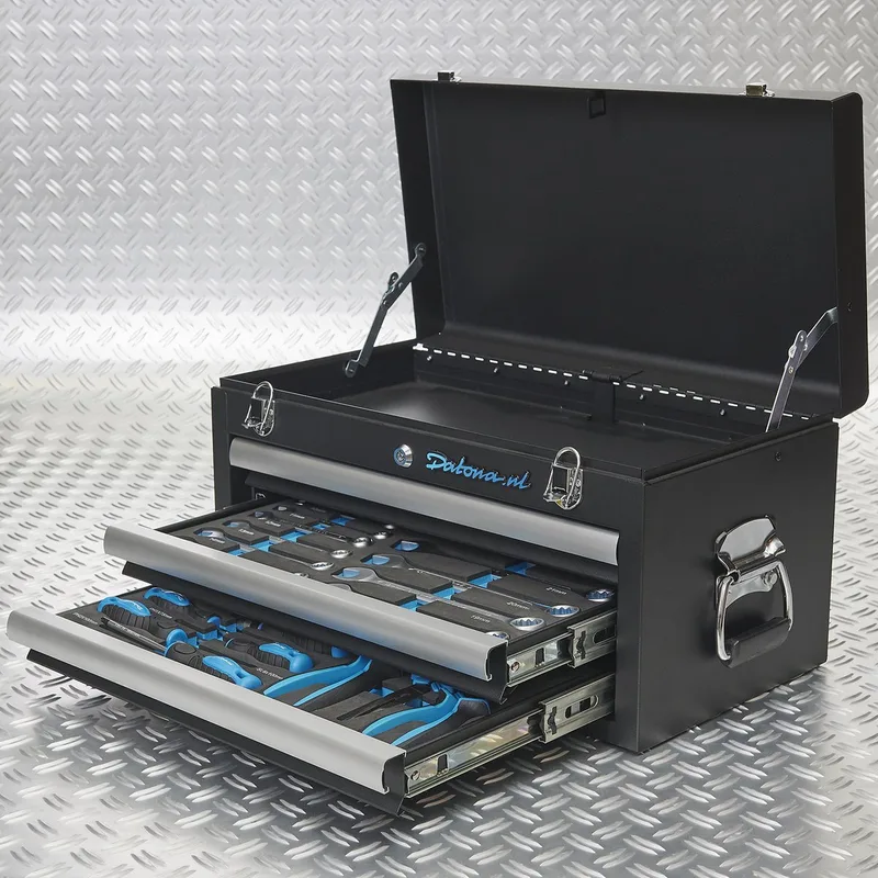 Gereedschapskist - 2 lades gevuld by Datona, Black – product image