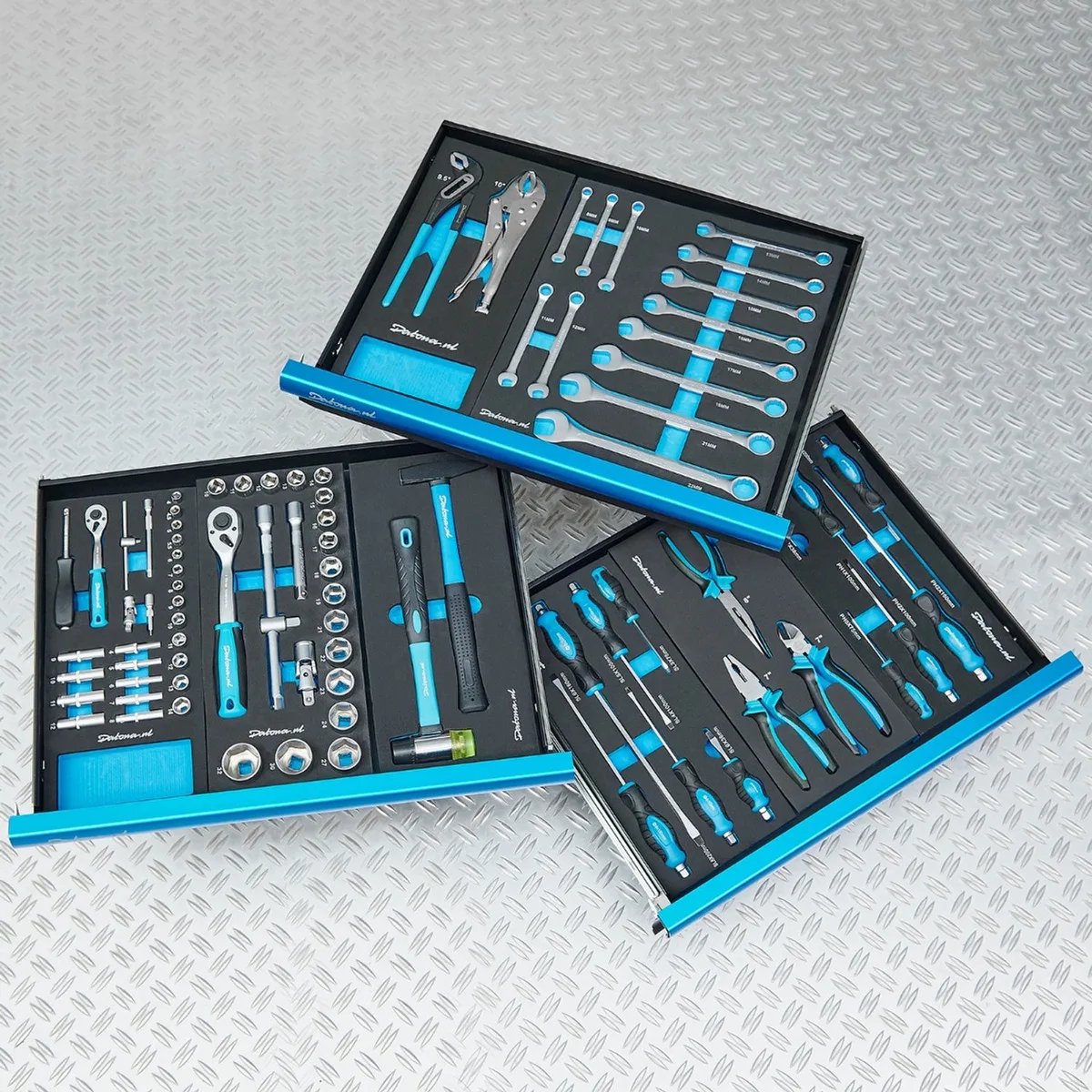 Gereedschapsset voor 3 lades - 81-delige set gereedschap in Pro softmodule de Datona – image du produit