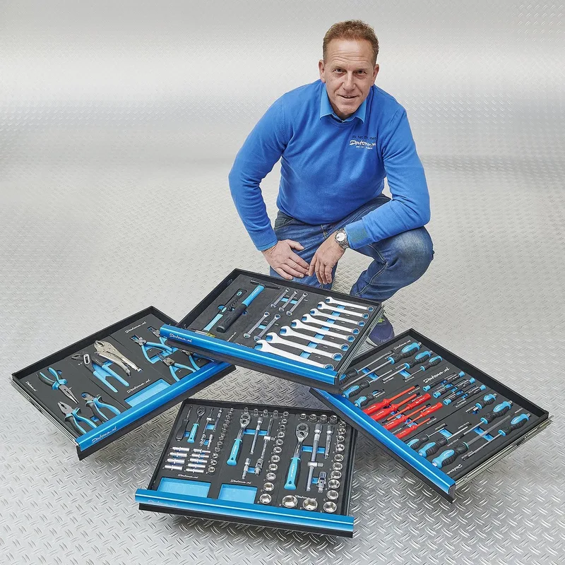 Gereedschapsset voor 4 lades - 117-delige set gereedschap in Pro softmodules de Datona, Noir – image du produit