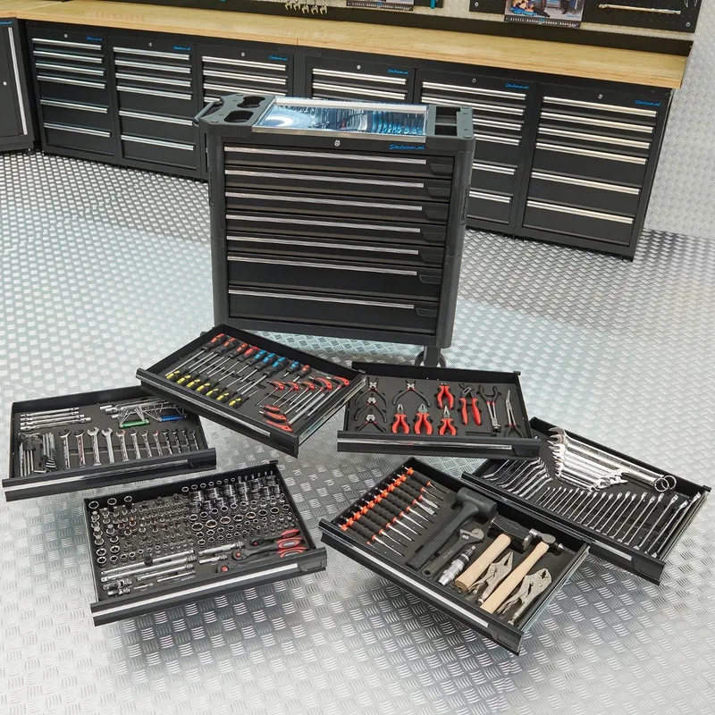 Gereedschapswagen XL + Mach VI von Datona, Schwarz – Produktbild
