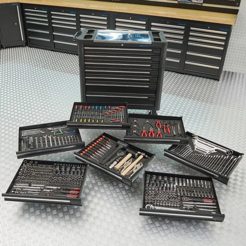 Gereedschapswagen XL + Mach VII van Datona, Zwart – productafbeelding