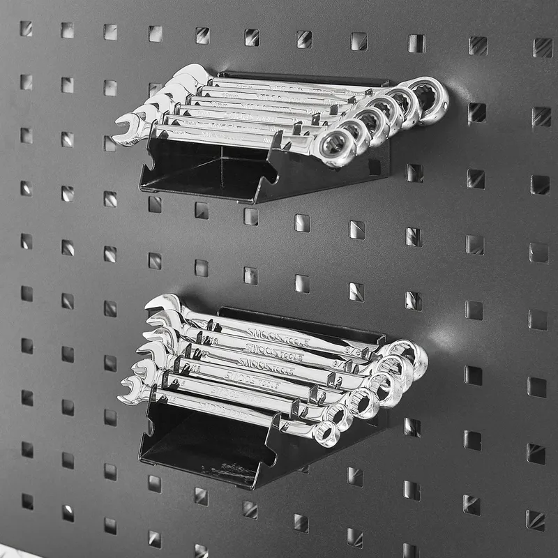 Steek- en ringsleutel houder passend op gatenbord - 2 stuks de Datona, Noir – image du produit