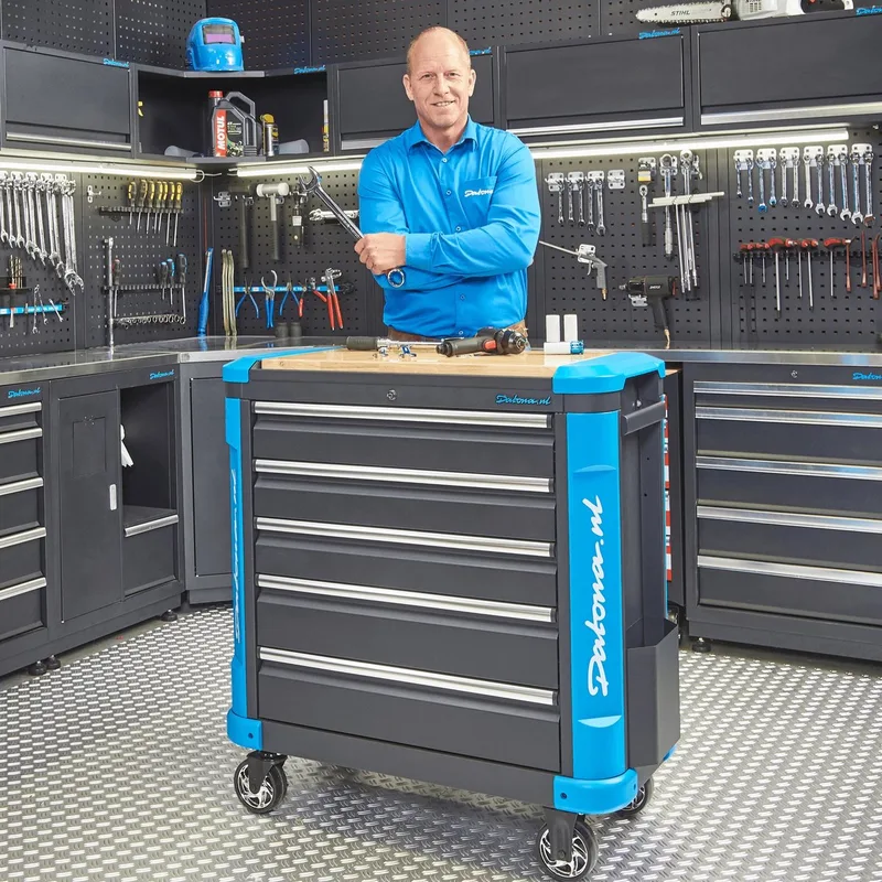 Verrijdbare gereedschapswagen XL - Premium serie by Datona, Blue – product image
