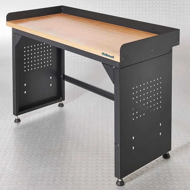Werkbank PRO - bamboe werkblad - 150 cm - Zwart by Datona – product image