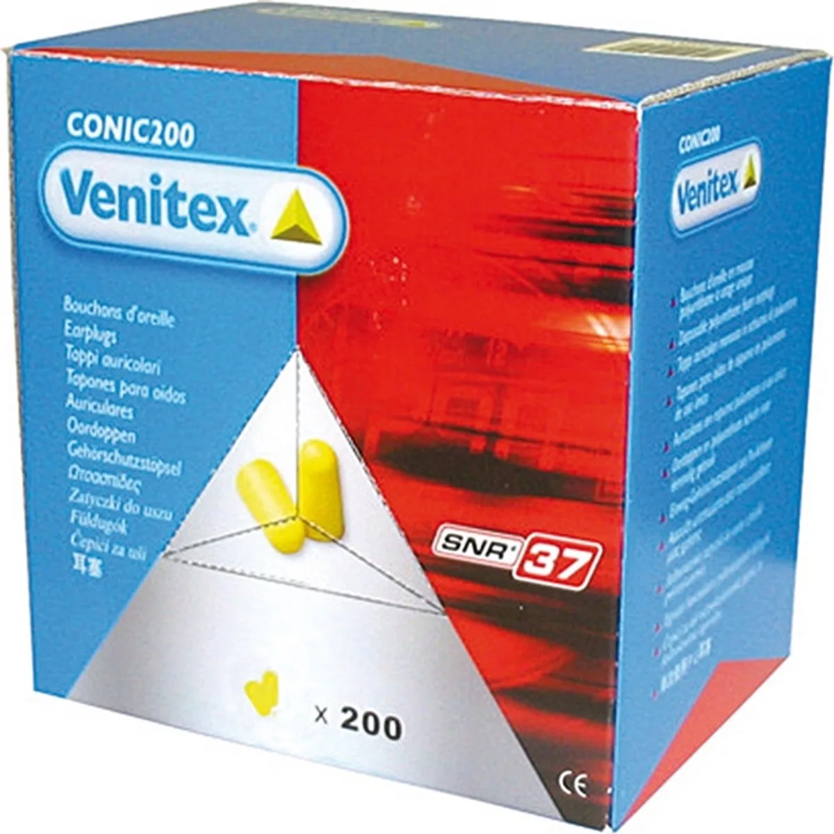 Gehoorbeschermer Oordoppen Conic Delta Plus de Delta Plus, Rouge – image du produit