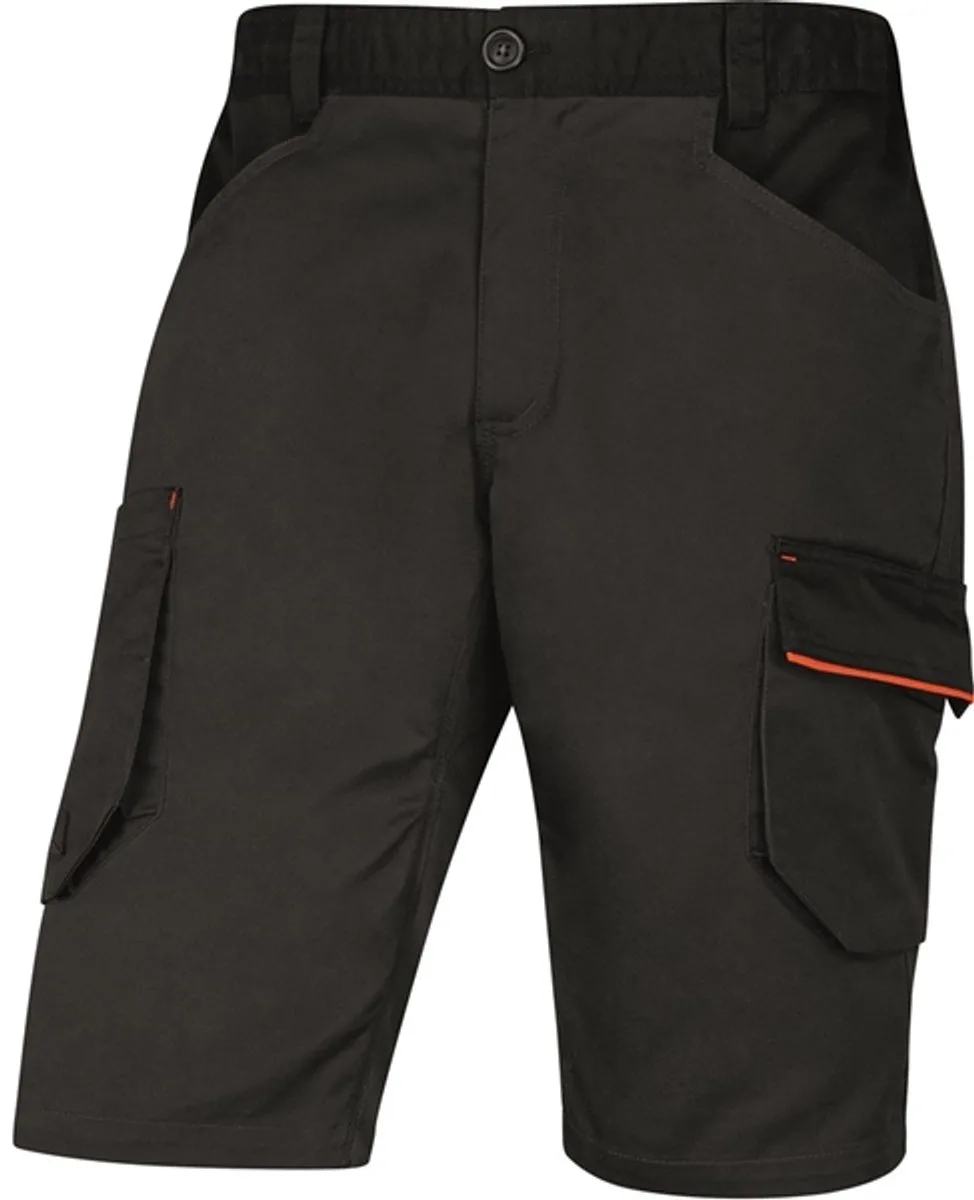 Korte Broek Deltaplus Zwart/Oranje Stretch de Delta Plus, Gris, Orange, 4XL – image du produit