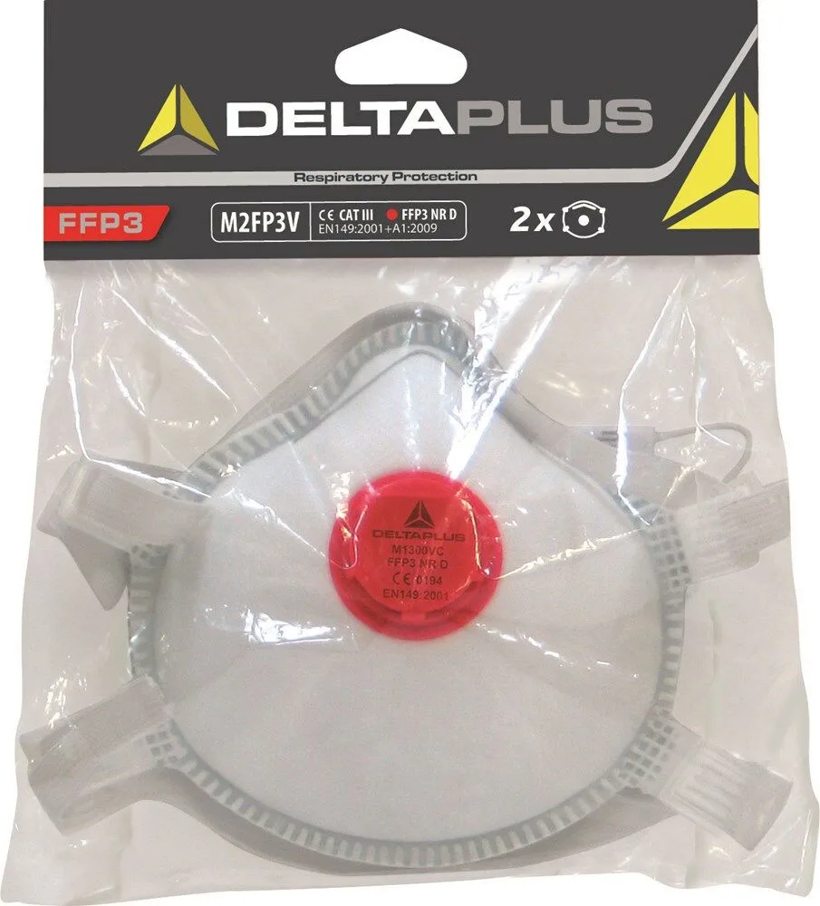 stofmasker met ventiel FFP3 (2 st) van Delta Plus – productafbeelding