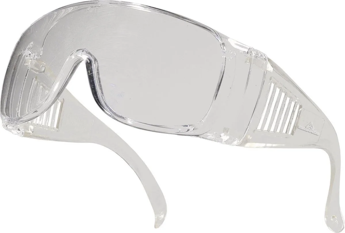 Veiligheidsbril PITON CLEAR | Polycarbonaat | EN166: 1 FT | UV 2C-1.2 | One-Size | Heldere bescherming de Delta Plus, Kleurloos – image du produit