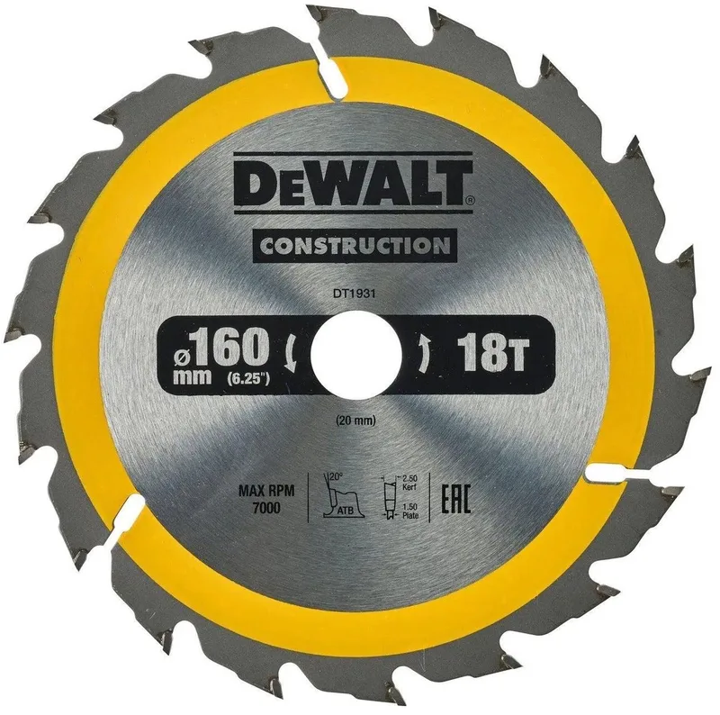 184 x 2,6 x 16 mm 28-tands Cirkelzaagblad Hout | Extreme - DT4031 de DEWALT – image du produit
