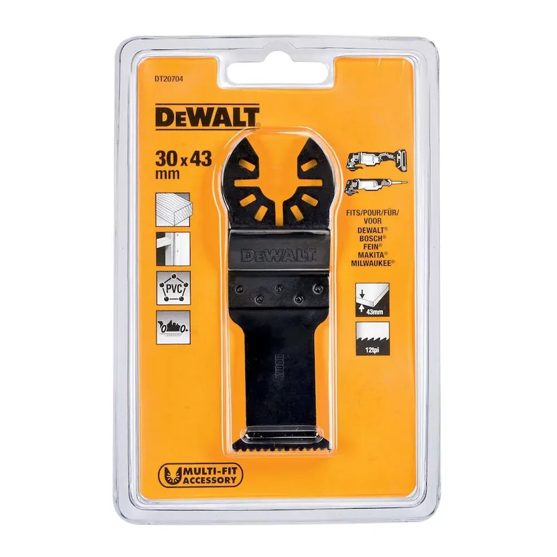 Lame D´outil Multifonction Dt20704-qz 31x43 Mm de DEWALT – image du produit 2 sur 4