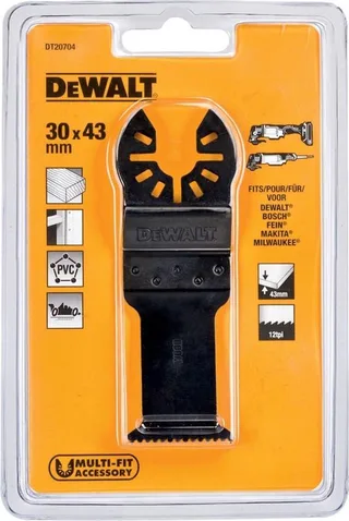 Lame D´outil Multifonction Dt20704-qz 31x43 Mm de DEWALT – image du produit 1 sur 4
